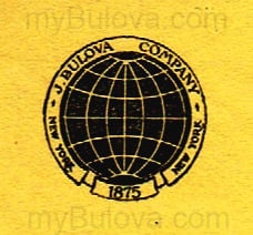 1922 J. Bulova Company logo