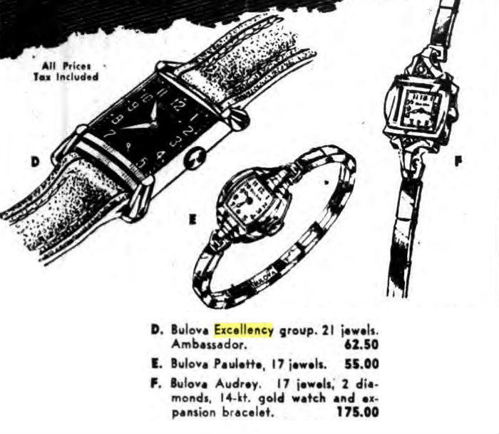 Bulova 1946 Ambassador watch