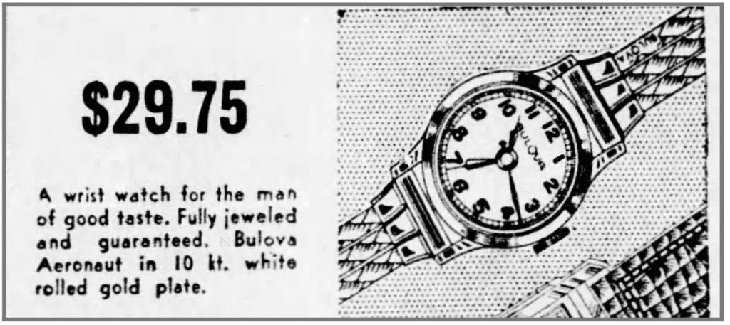 1936 Bulova Aeronaut watch