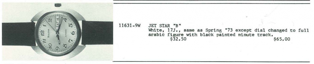 1973 Bulova Jet Star B