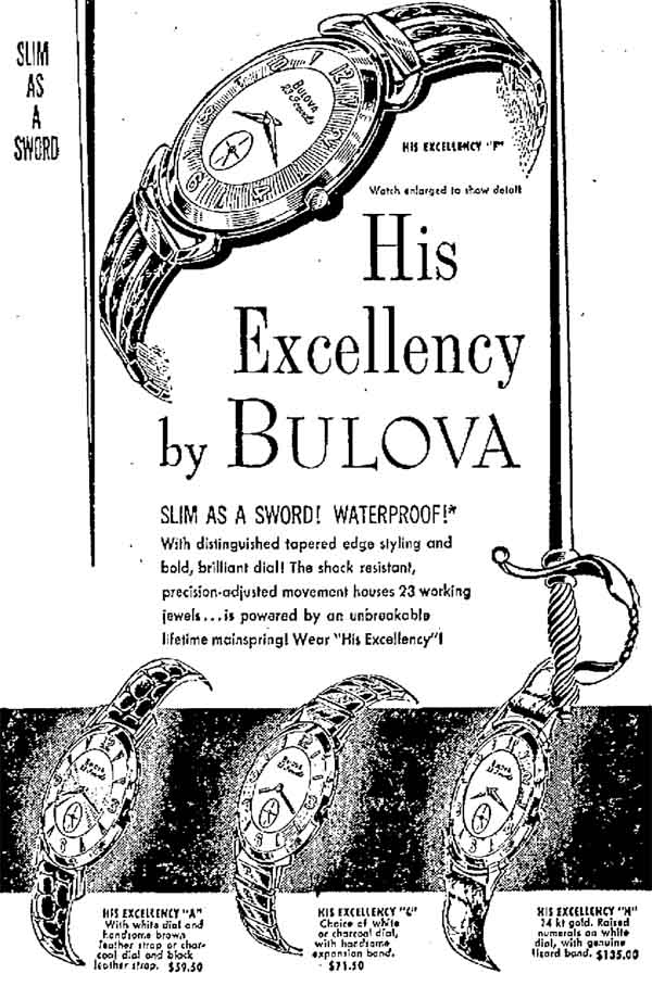 1958 Bulova His Excellency