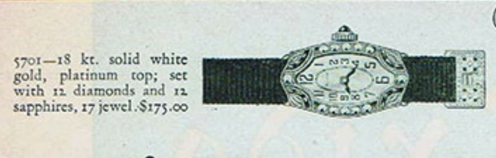 1925 Bulova "5701" ad