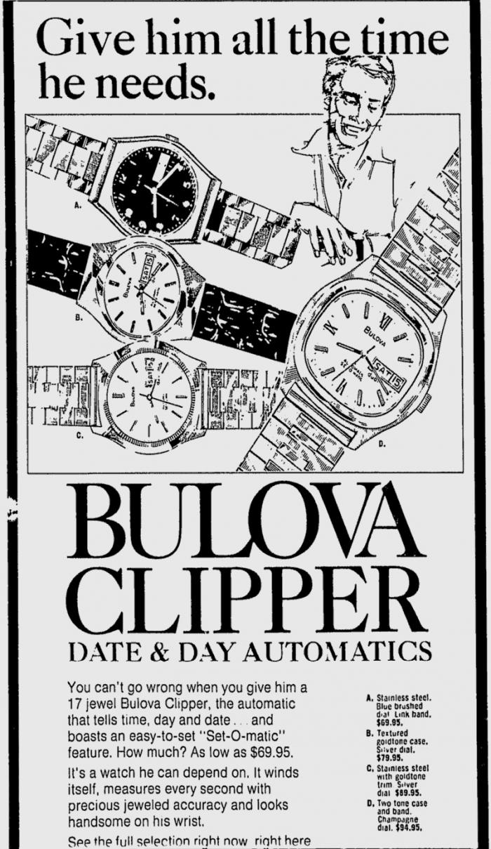 Bulova vintage advert