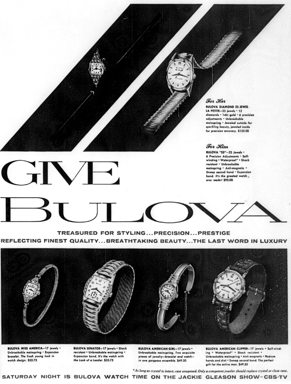 1957 Bulova American Clipper