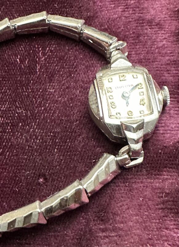 1958 Bulova Goddess of Time “X” bracelet