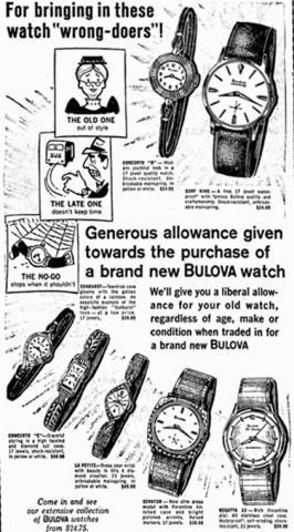 [10-1964] Bulova watch full ad