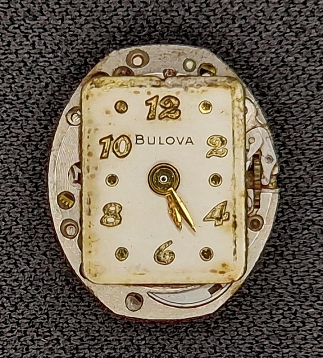 Dial, Yellow Gold Tone Numbers and Hands
