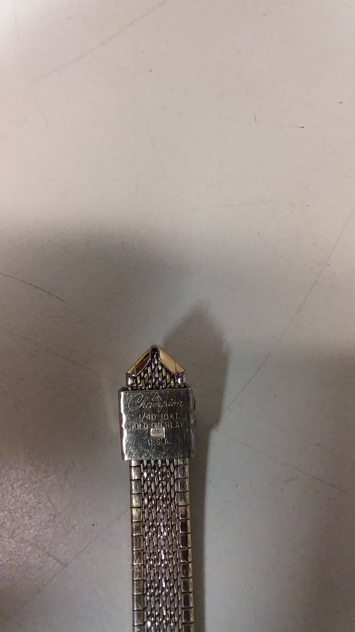 1975 lock marking Bulova watch
