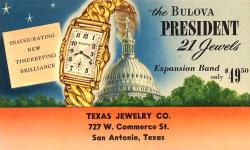 1956 Vintage Bulova President Ad