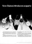 1978 Bulova Accutron Quartz watch advert - Left