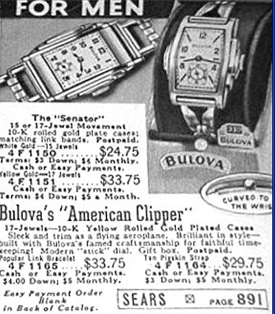 1938 Bulova American Clipper