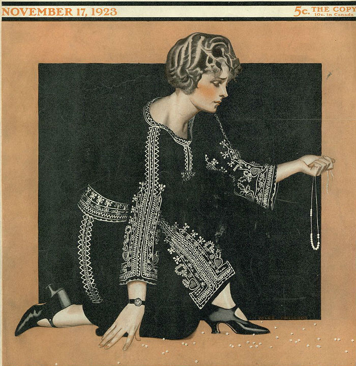 1923 Coles Phillips SEP cover with watch