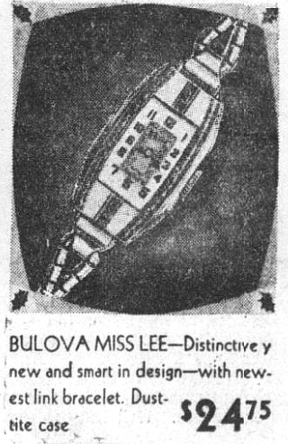 1932 Bulova Miss Lee watch advert