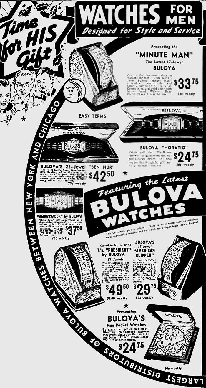 1939 Bulova advert