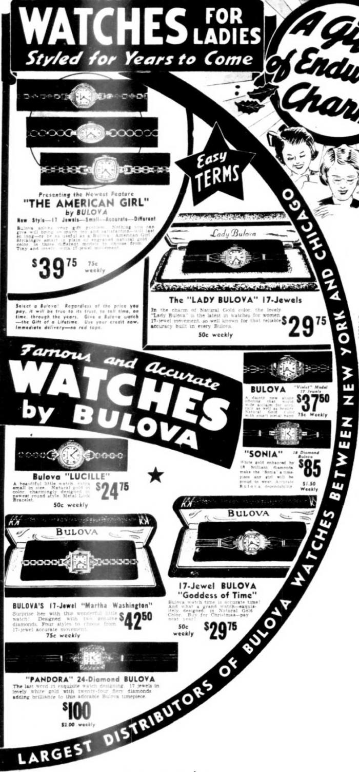 1937 Bulova advert