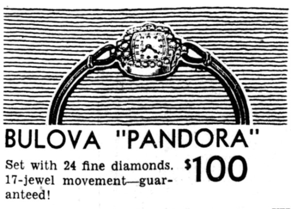 1938 Bulova Pandora