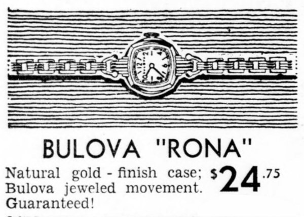 1938 Bulova Rona