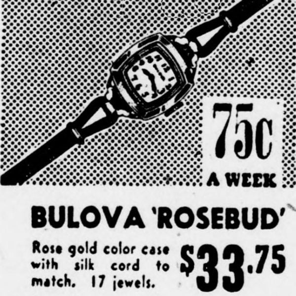 1940 Bulova Rosebud