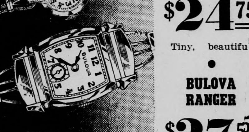1942 Bulova Ranger watch advert