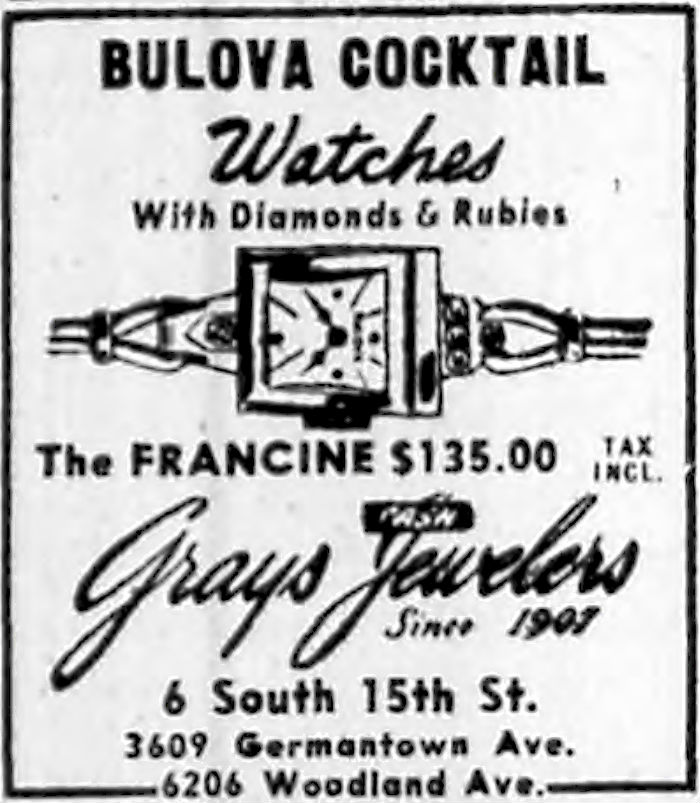 1946 Bulova Francine watch
