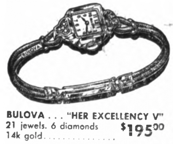 1947 Bulova Her Excellency "V"