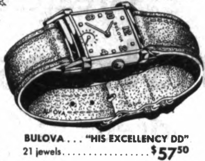1947 Bulova His Excellency "DD"