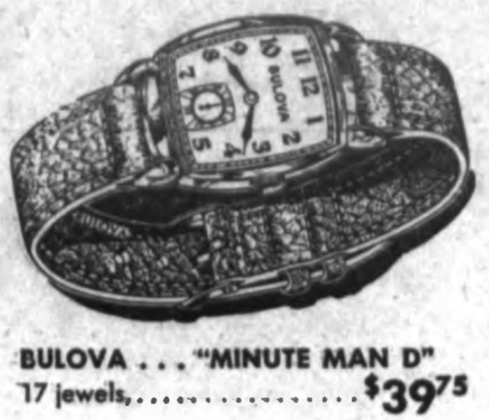 1947 Bulova Minute Man "D"