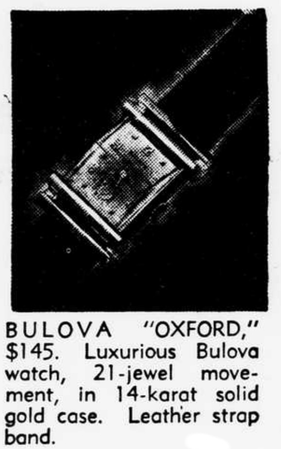 1948 Bulova Oxford watch