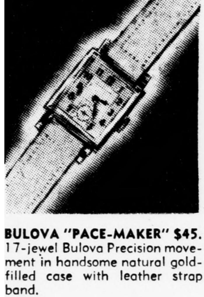 1948 Bulova Pace-Maker watch