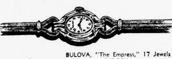 1949 Bulova Empress watch