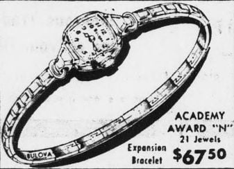 1951 Bulova Academy Award  "N"