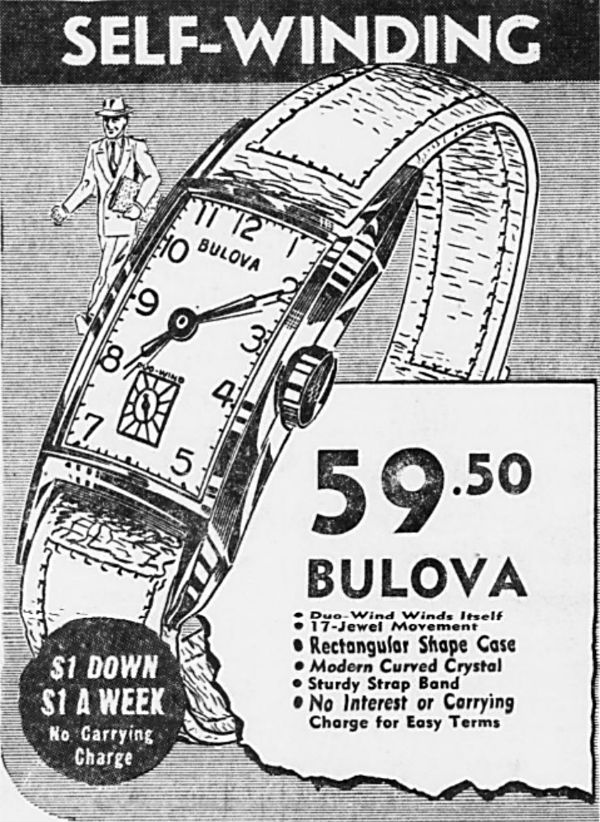 1951 Bulova Selfwinding Duo-Wind
