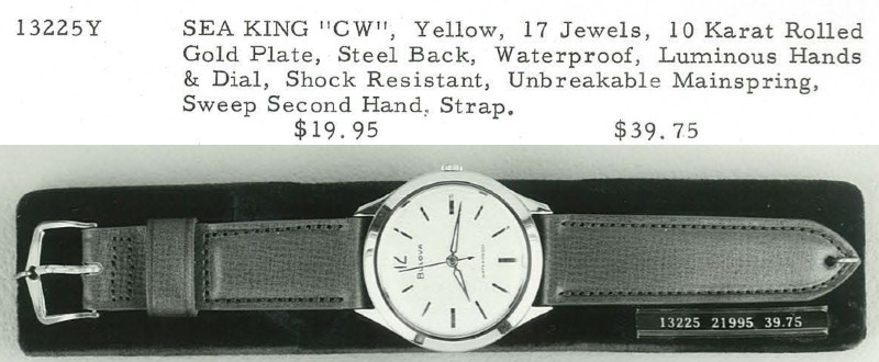 1960 Bulova Sea King "CW"