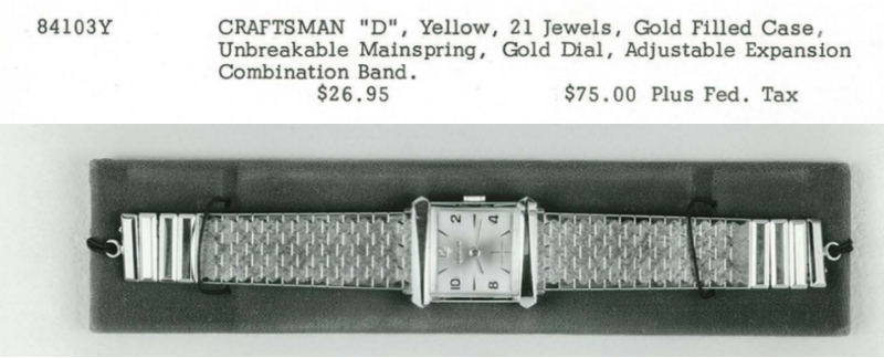 1963 Bulova Craftsmean "D" watch