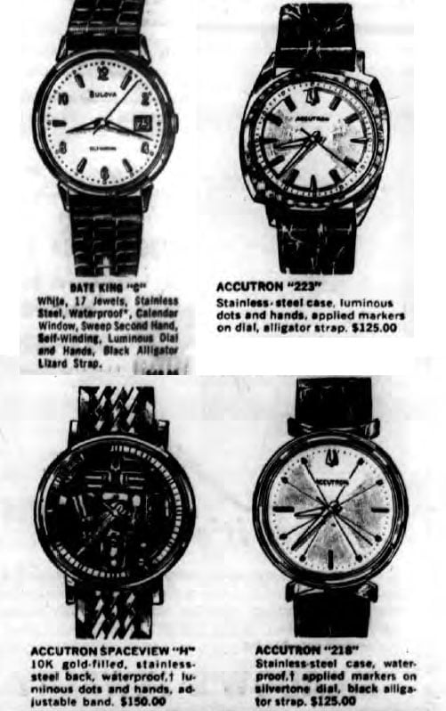 1966 Bulova Watch advert