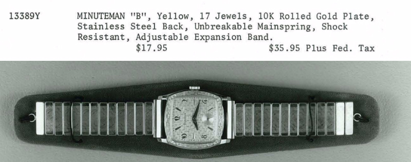 1966 Bulova Minute Man "B" watch