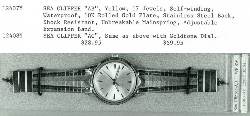 1966 Bulova Sea Clipper "AC"