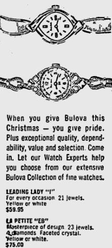 1966 Bulova advert
