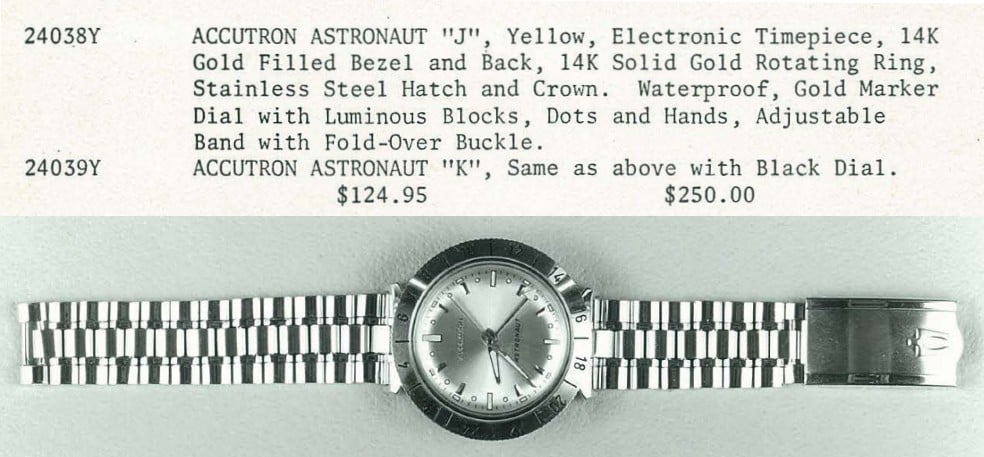 1967 Bulova Accutron Astronaut "J"