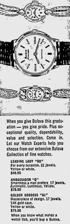 1967 Bulova advert