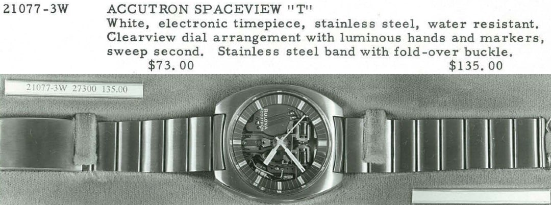 1969 Bulova Accutron Spaceview "T"
