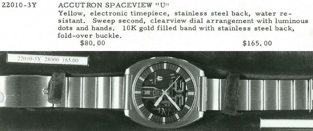 1969 Bulova Accutron Spaceview "U"