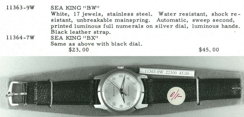 1971 Bulova Sea King "BW" & "BX"