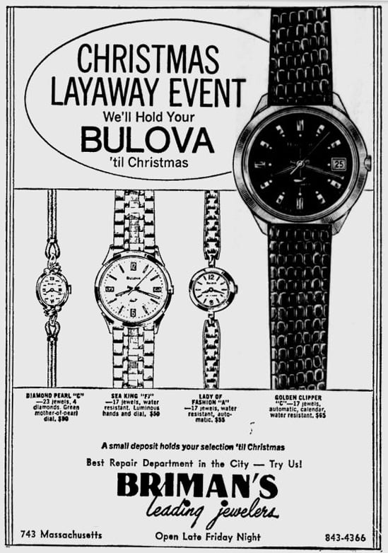 1971 Bulova advert