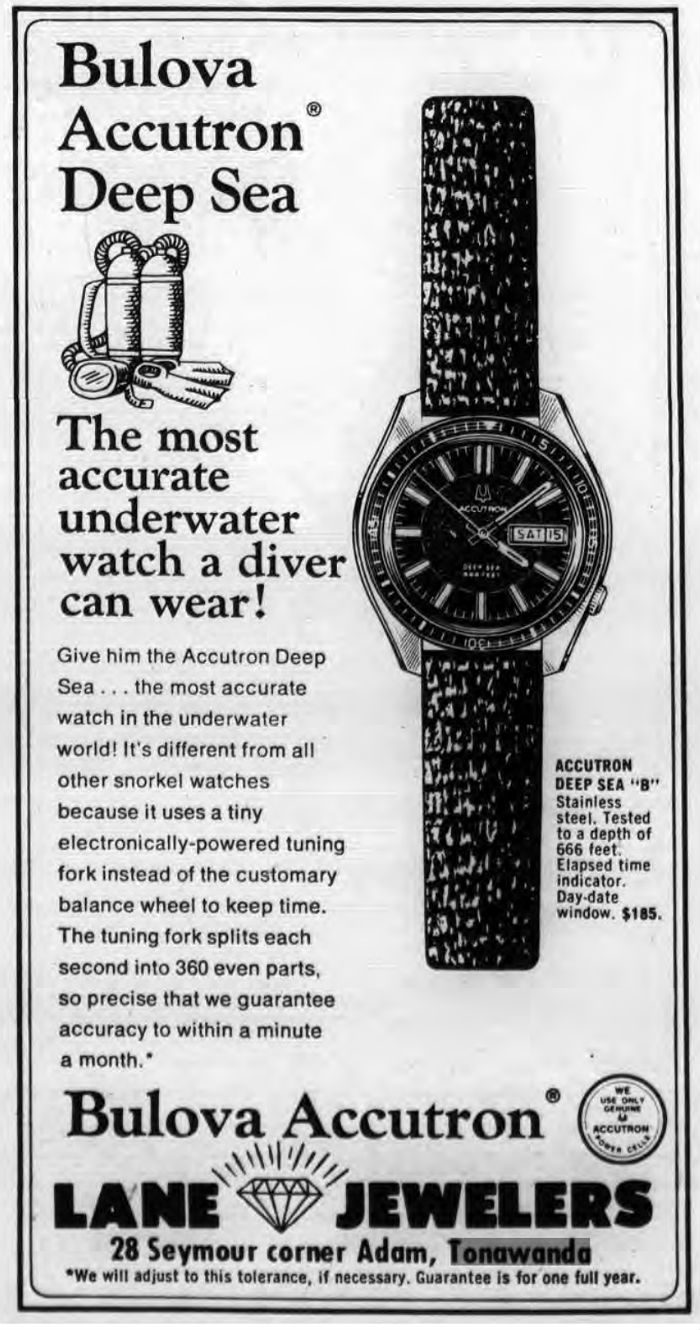 1973 Bulova Accurton Deep Sea B