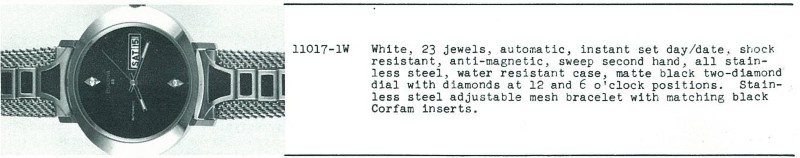 1973 Bulova 23 Day Date Diamond automatic 