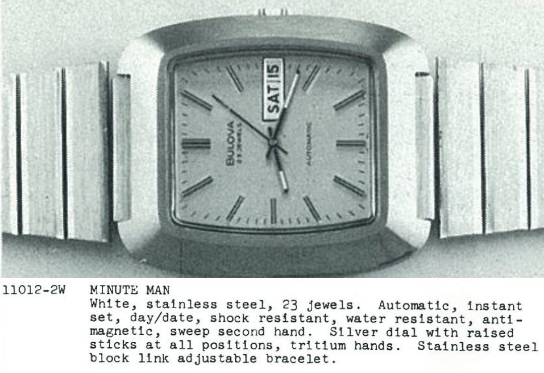 1973 Bulova Minute Man 12010-2W