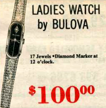 1976 Bulova Ladies Diamond watch
