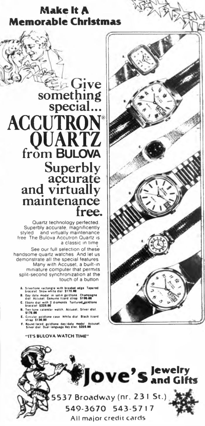 1979 Bulova Accutron Quartz advert