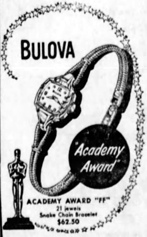 Bulova Academy Award ' FF'